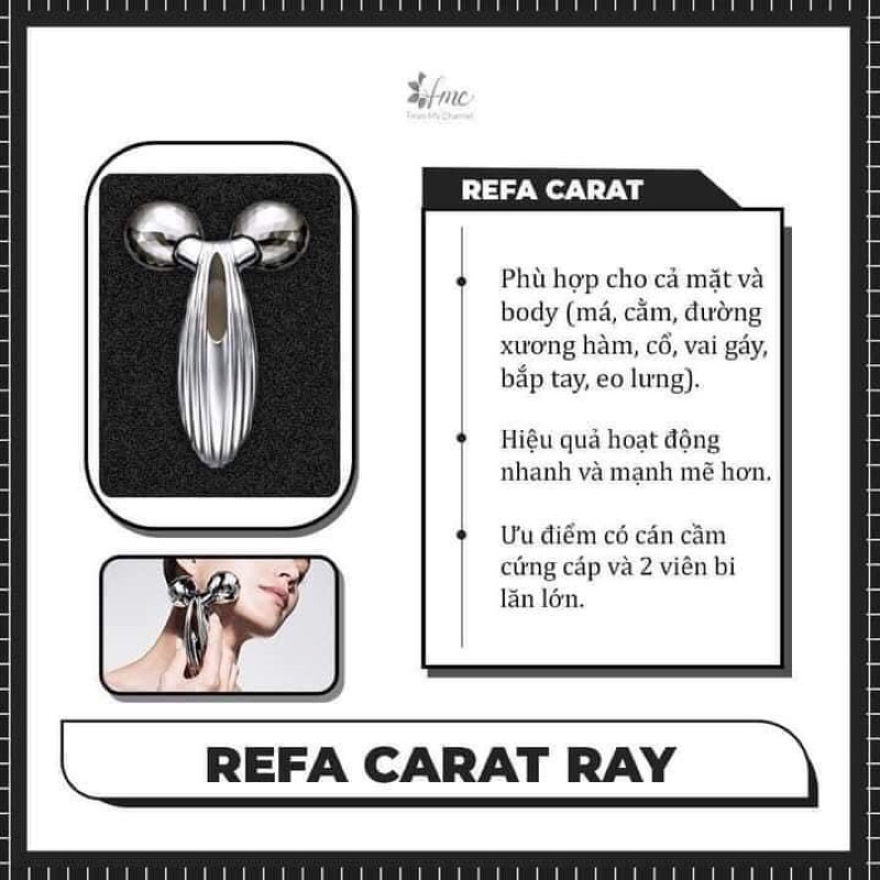 Máy massage Refa Carat Ray Full mặt + body, chuyên thon gọn và trẻ hóa da