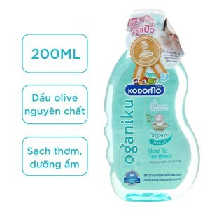 Sữa tắm gội Oliu nguyên chất Kodomo 200ml