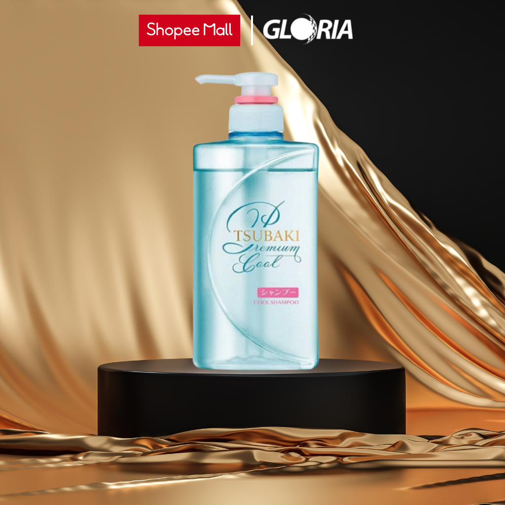 Dầu Gội Sạch Dầu Mát Lạnh Tsubaki Premium Cool 490ml/Chai