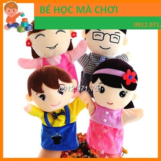 Rối bàn tay hình người các nhân vật trong gia đình