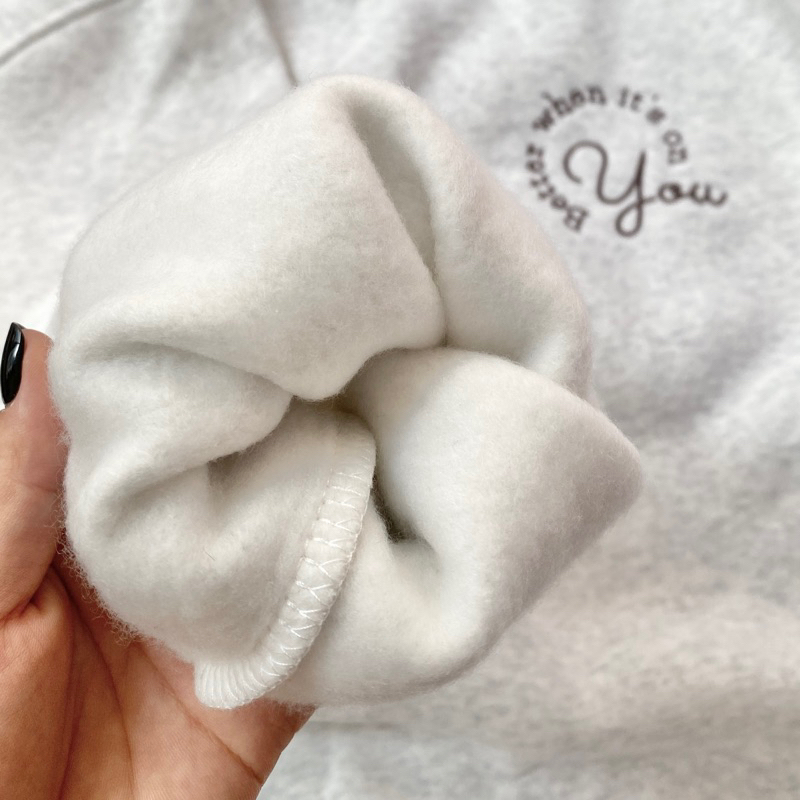 Quini.made - Áo Hoodie Nam/Nữ Nỉ Lót Bông Dày Dặn Thêu “Better When It’s On You” - Áo Hoodie Đôi
