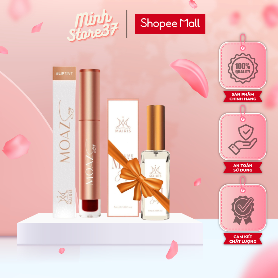 Son Lì Moaz Mairis HUYỀN PHI 10ml Chính Hãng Bền Màu Chống Trôi Không Chì Dưỡng Môi Mịn Màng