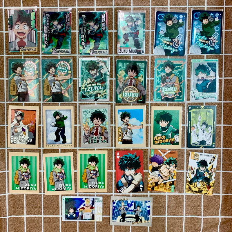 Card nhân vật Deku MHA My Hero Academia Học viện siêu anh hùng