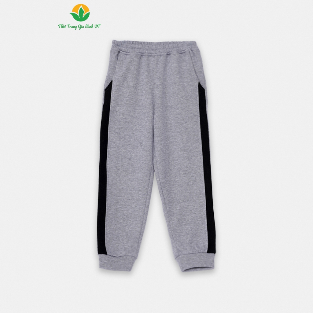 Bộ nỉ bé trai thu đông thời trang Việt Thắng, quần dài, áo dài tay phối màu - B70.2304