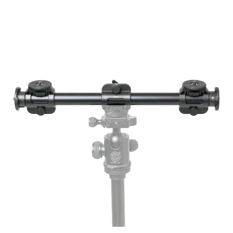 Thanh ngang dài 63cm gắn Tripod quay từ trên xuống có 3 đầu ren 1/4