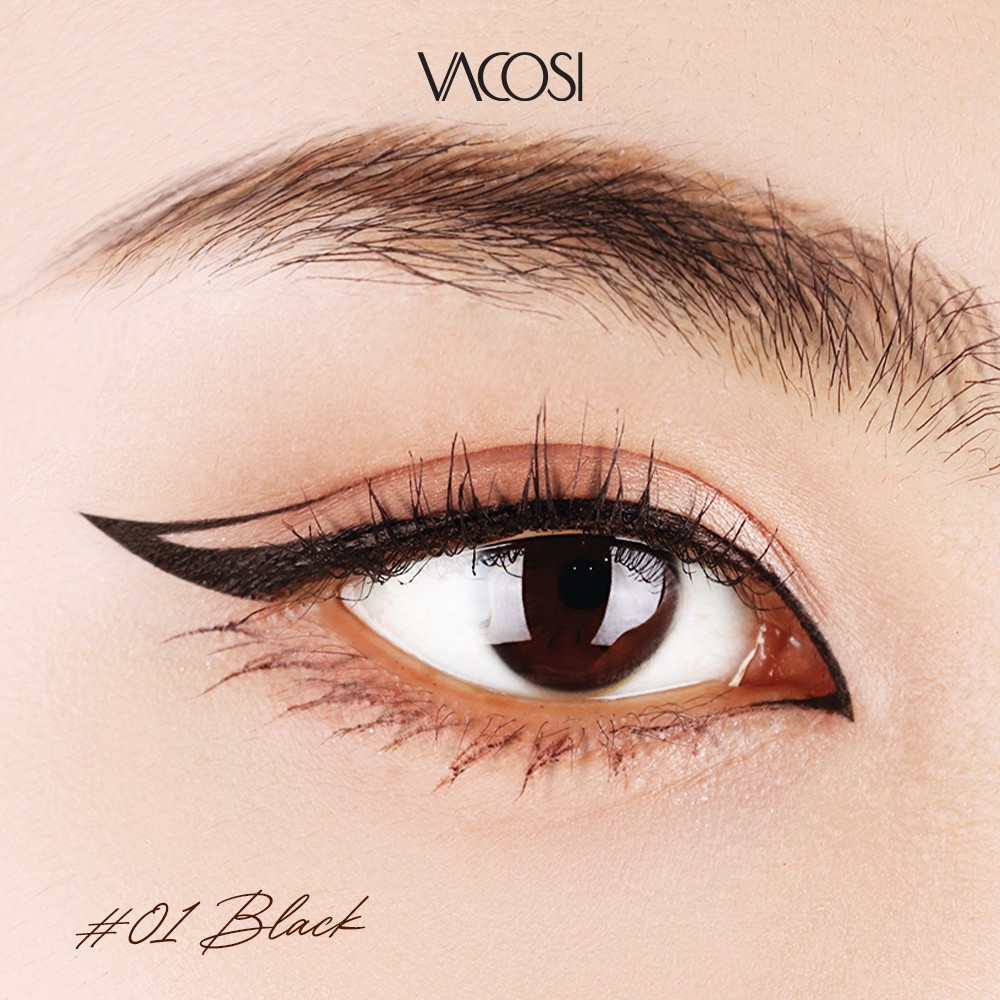 Bút kẻ mắt Vacosi Natural Studio 24h Waterproof Pen VM25 0.6g