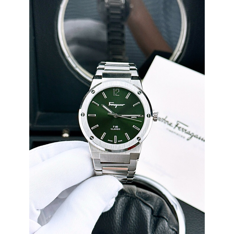 Salvatore Ferragamo F80 classic cao cấp - Đồng Hồ Nam Hàng Luxury máy thuỵ Sĩ - Bảo Hành 5 Năm