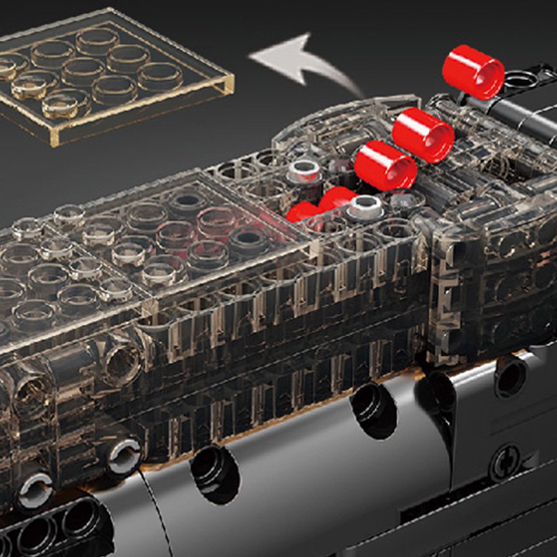 Xếp hình lắp ráp mô hình Technic Mould king 14018 khẩu P90