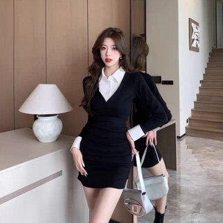 Đầm sơ mi thun xinh đẹp ôm body sát luôn dpsm9