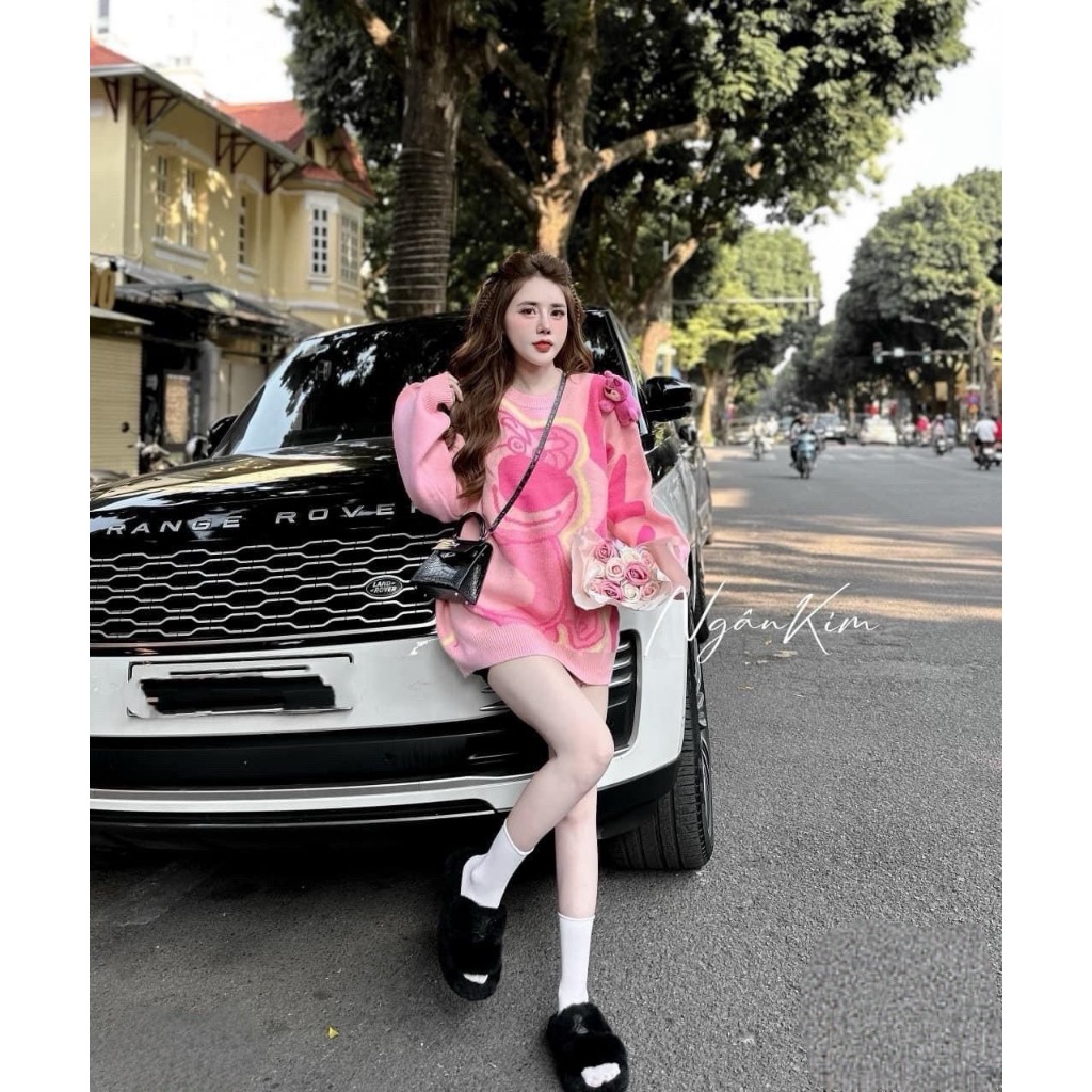 ÁO LEN LOTSO KÈM GẤU FREESIZE