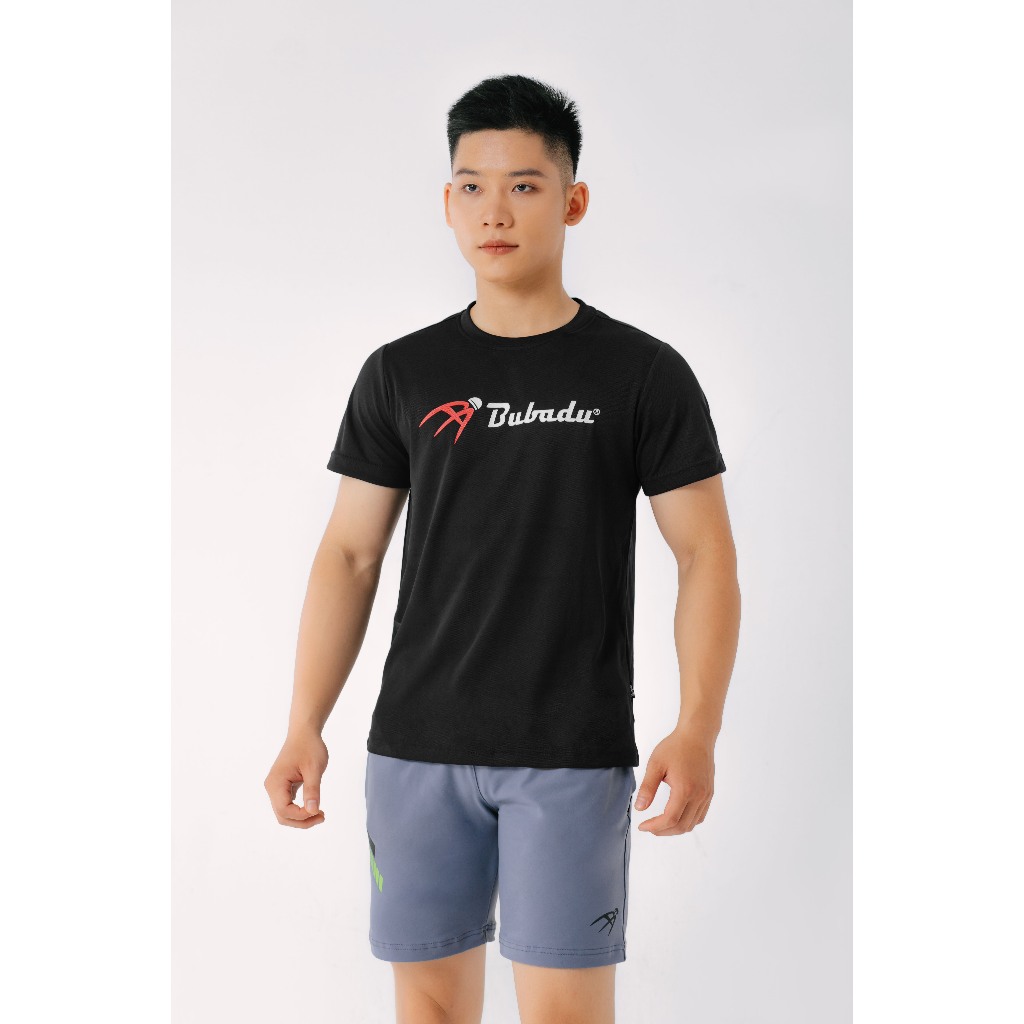 ÁO CẦU LÔNG TRAINING COOL ĐEN BUBADU CHÍNH HÃNG