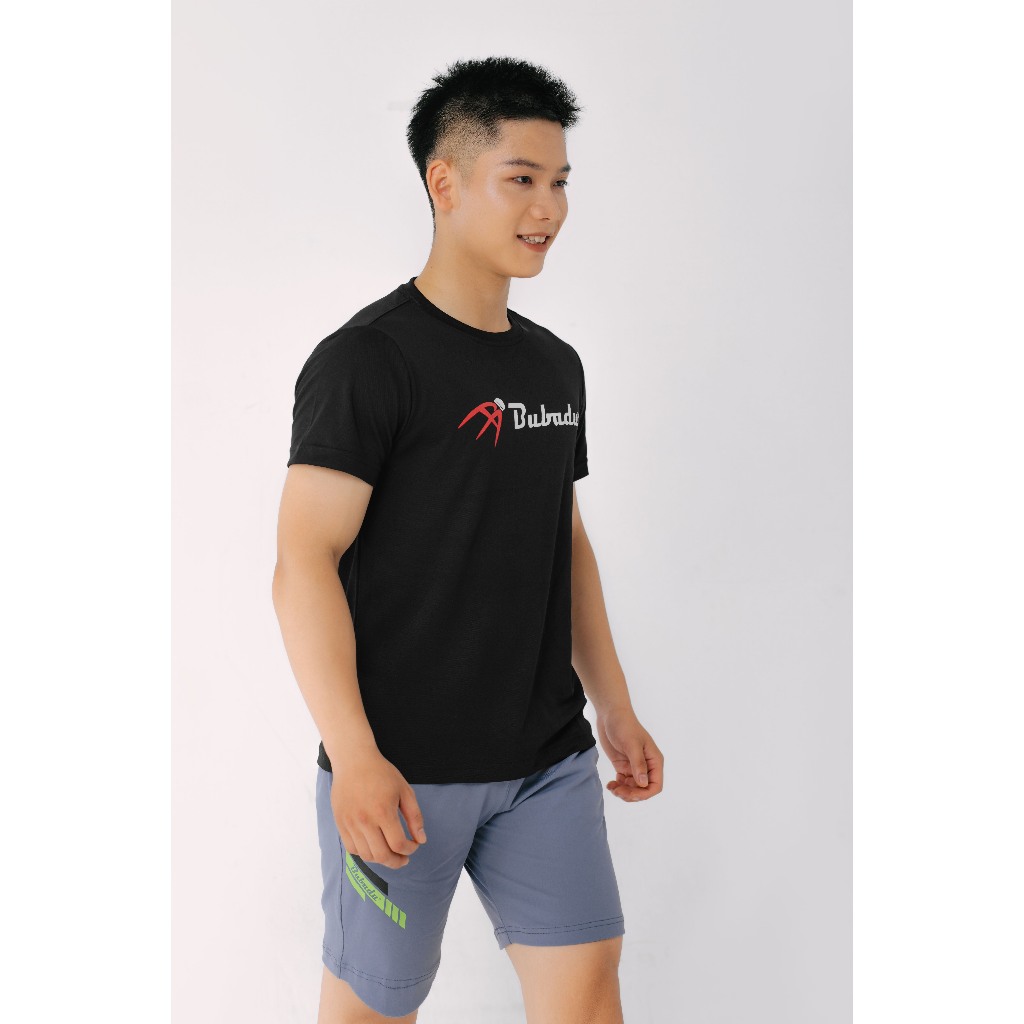 ÁO CẦU LÔNG TRAINING COOL ĐEN BUBADU CHÍNH HÃNG