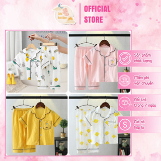  Bộ Đồ Ngủ Pijama Cộc Tay COLA BOUTIQUE - Đồ Ngủ Cho Bé Với Chất Vải Lụa Cao Cấp Với Nhiều Mẫu Mã Khác Nhau Cho Mẹ Lựa 