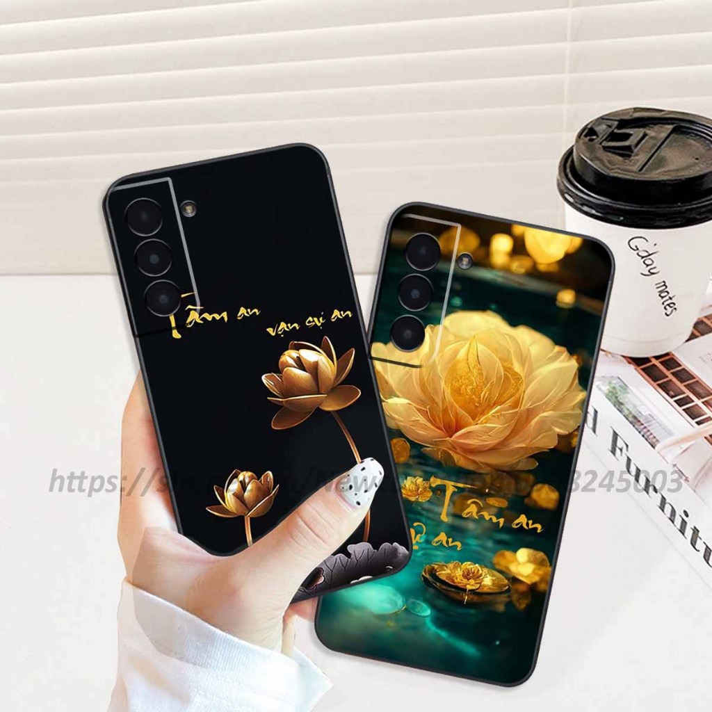 Ốp lưng Samsung S21 / S21 FE / S21 Plus / S21 Ultra in hình thư pháp,tâm an vạn sự an giản dị