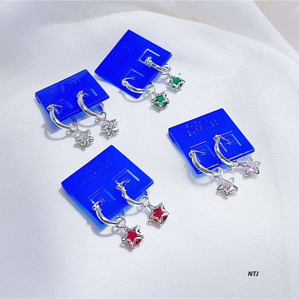 Bông tai bạc trẻ em hình ngôi sao MS38