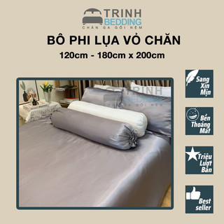 Bộ Drap Giường Phi Lụa VỎ CHĂN Trinhbedding