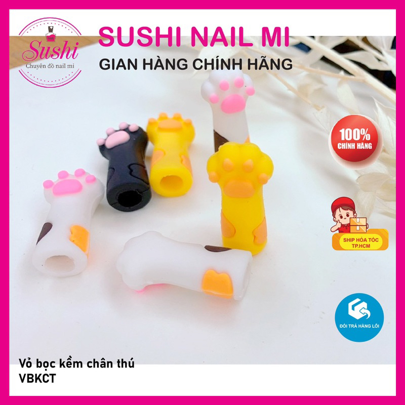 Vỏ bọc đầu kìm hình thú , chân thú cute - Bảo vệ đầu kềm silicon chuyên dụng cho dân làm móng - Sushi nail mi