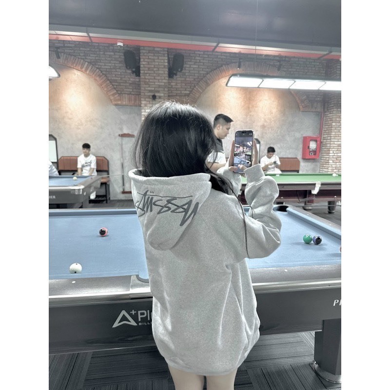 Áo Hoodie Stussy Mũ Thêu Form Rộng 2 Lớp Vải Cotton Nỉ Cao Cấp , Áo Hoodie Nam Nữ Unisex KMG Fashion