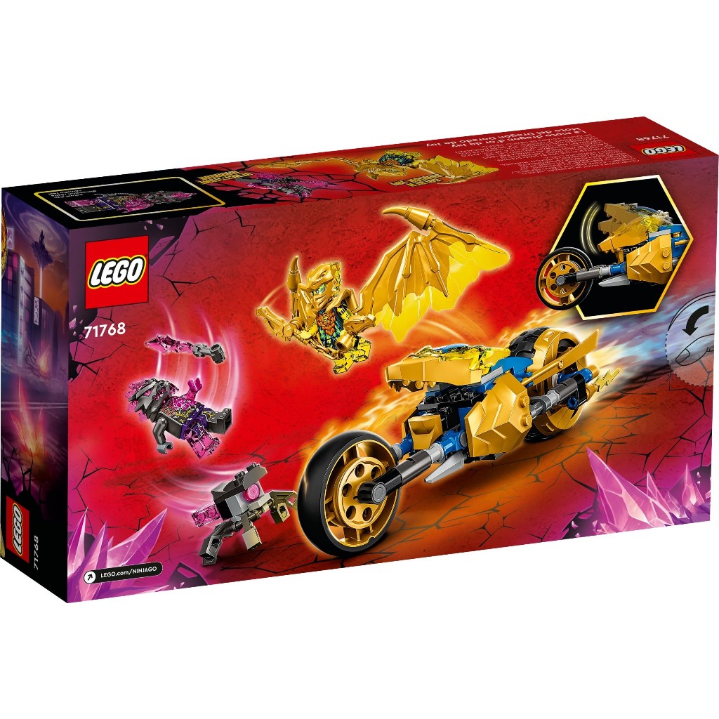 71768 LEGO NINJAGO Xe mô tô Rồng Vàng của Jay