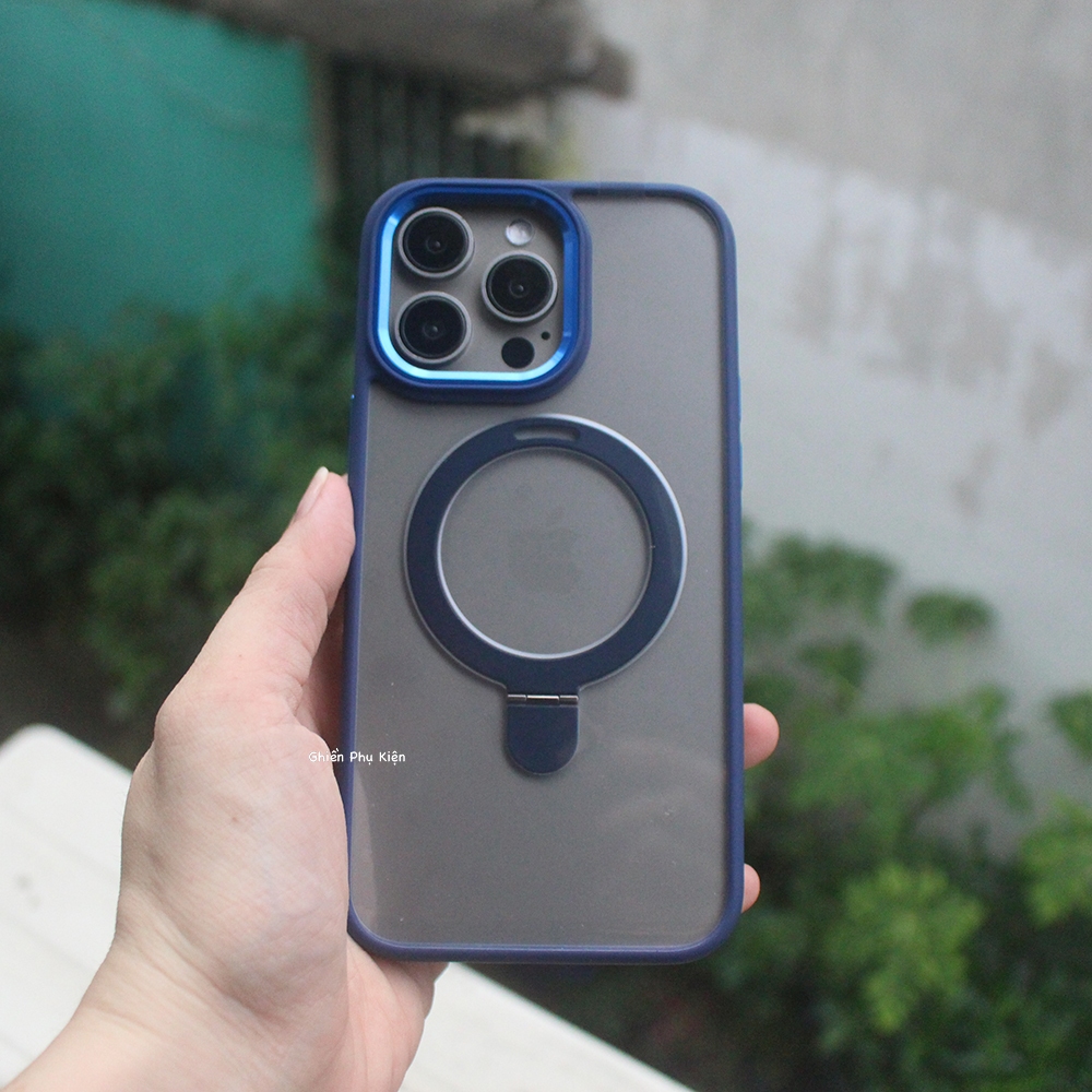 Ốp Lưng Sạc Không Dây Mipow USA Kiêm Giá Đỡ 2IN1 Dành Cho iPhone 15 Series