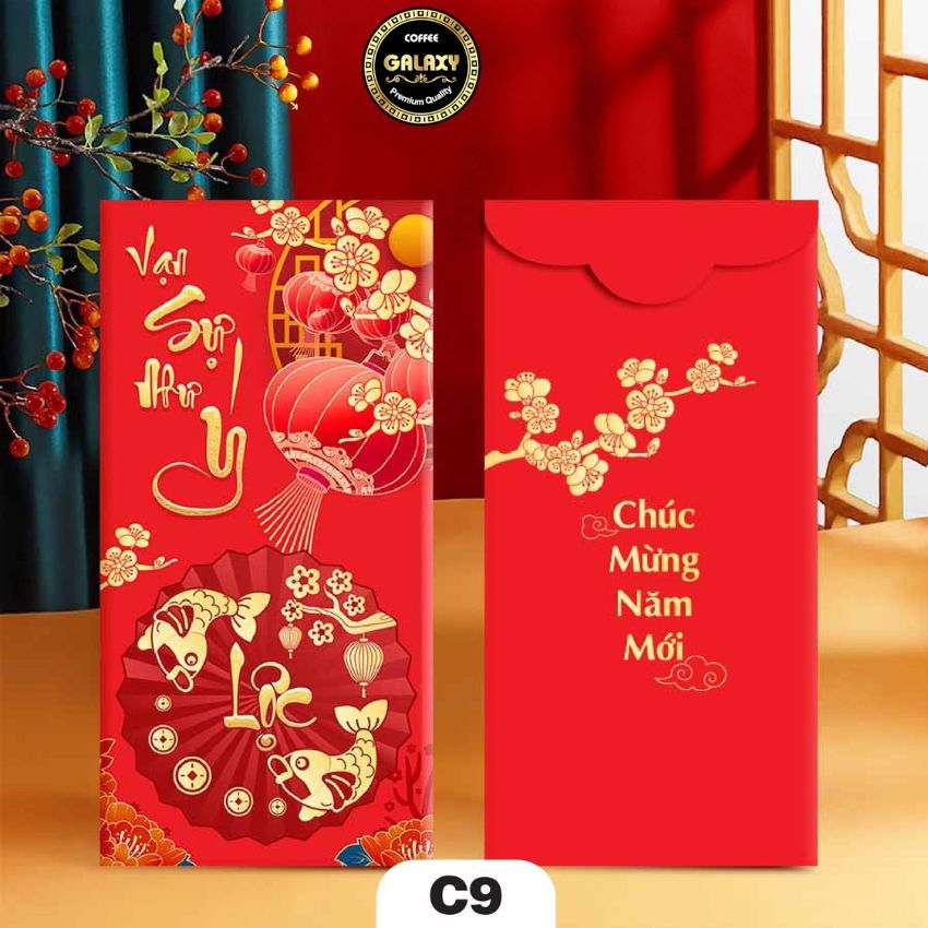 Bao Lì Xì Màu Đỏ Đẹp Bao Lì Xì Tết 2024 Giấy C150 Xịn Cứng Túi Độc Lạ Hoạt Hình Con Rồng Giáp Thìn Shop Galaxycoffee