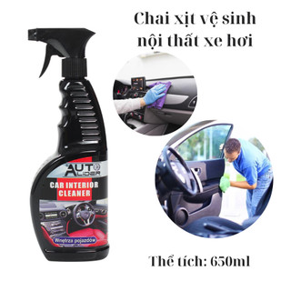 Chai Xịt Vệ Sinh Nội Thất Xe Hơi Auto-Lider Car Interior Cleaner-650ml Blux