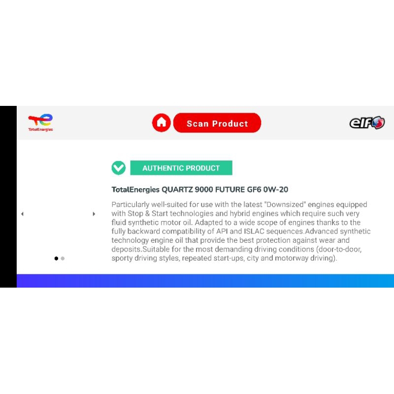 NHỚT TOTAL QUARTZ 9000 GF6 0W20