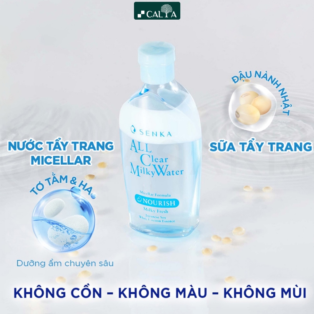 Nước Tẩy Trang Senka Sạch Sâu, Dưỡng Ẩm, Làm Trắng Da - Senka All Clear Water Micellar 230ml