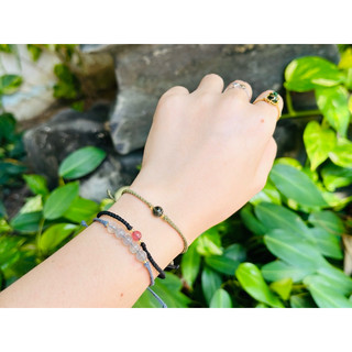 Vòng tay handmade đá nang luong tròn 5-6mm viên tròn hợp mệnh