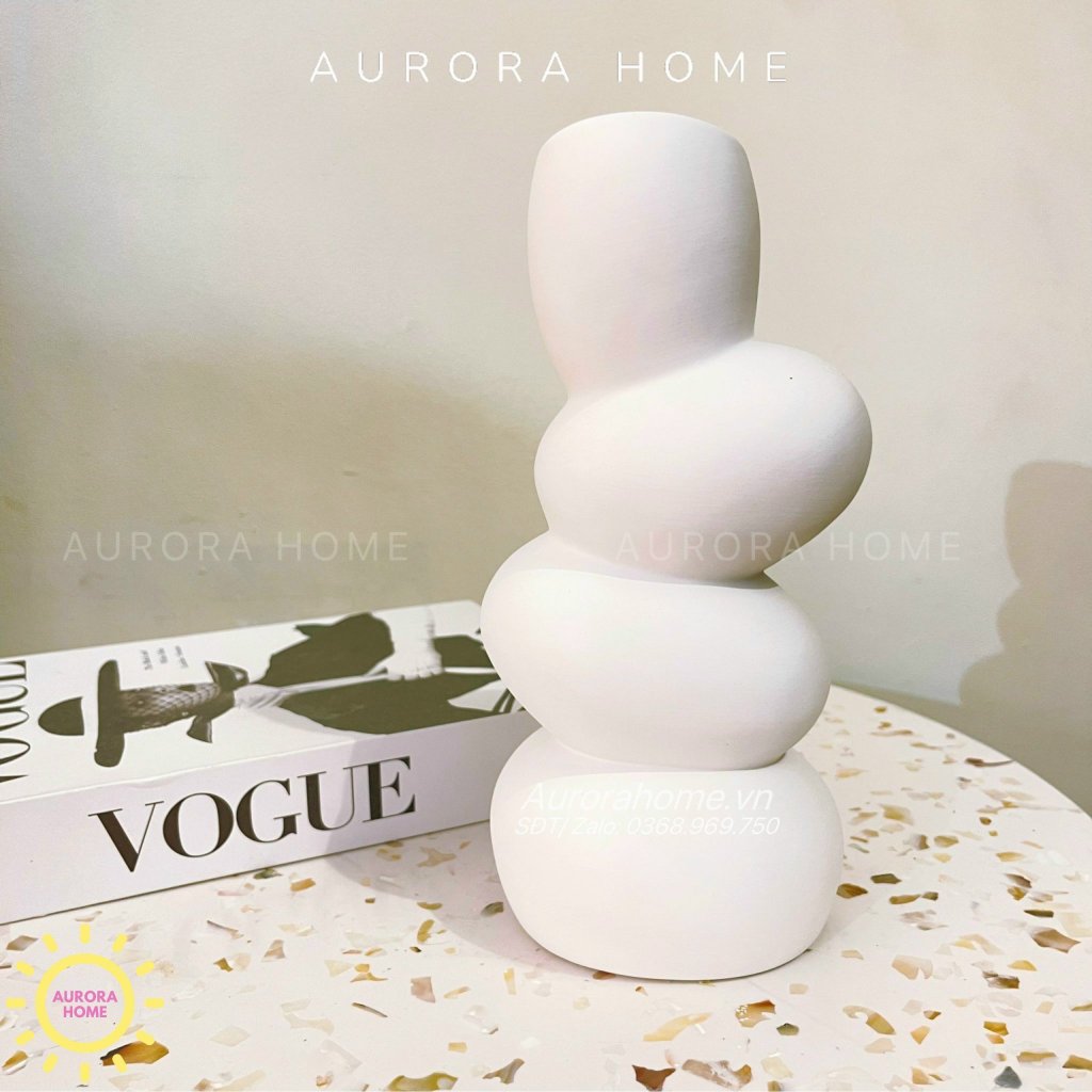 Bình gốm cắm hoa decor hiện đại Taka Taka - Bình gốm decor nghệ thuật cắm hoa | Aurora Home