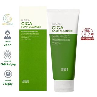 Sữa rửa mặt rau má Hỗ trợ làm sạch bụi bẩn cho da mặt Sữa rửa mặt Blemish Cica Foam Cleanser Tenzero 180g Hàn Quốc