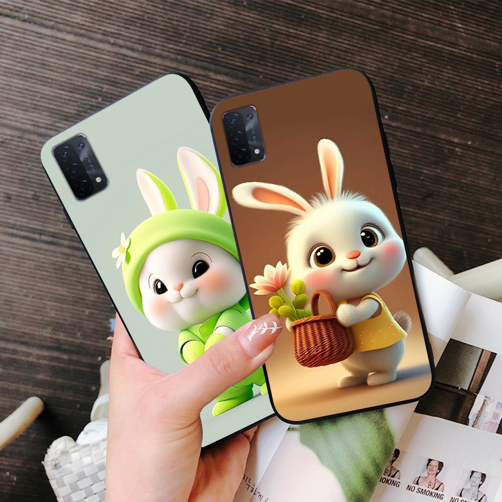 Ốp lưng oppo a54 4g / oppo a54 5g in hình thỏ siêu cute