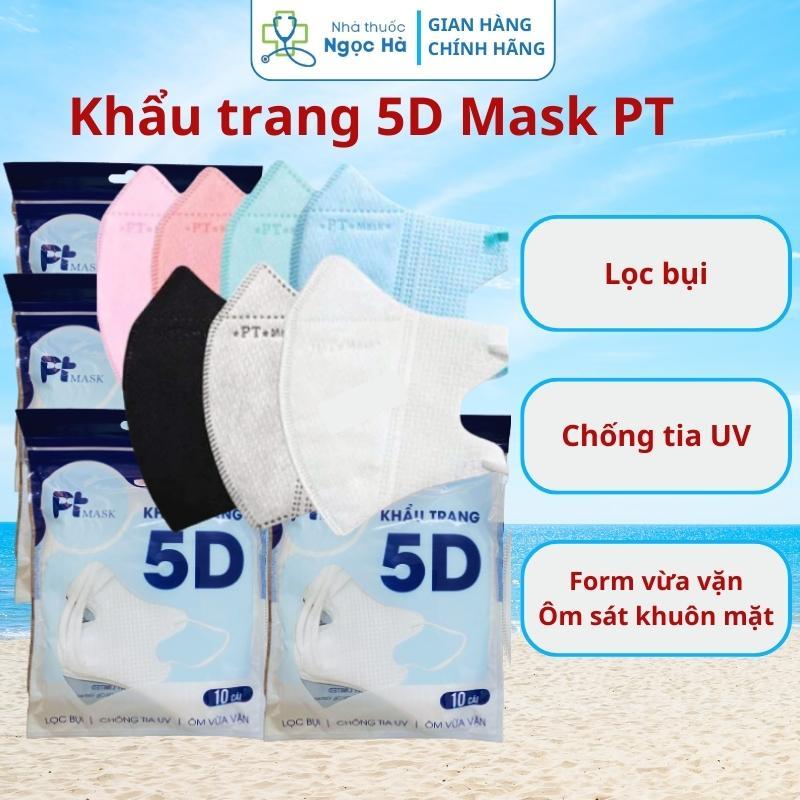 Khẩu trang 5D Mask PT 3 lớp kháng khuẩn hàng chính hãg công ty