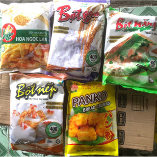 Bột gạo,bột năng, bột mì ,bột nếp,bột chiên xù