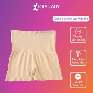 Quần đùi mặc váy Munafie JOLY LADY, quần gen bụng co giãn thoáng khí