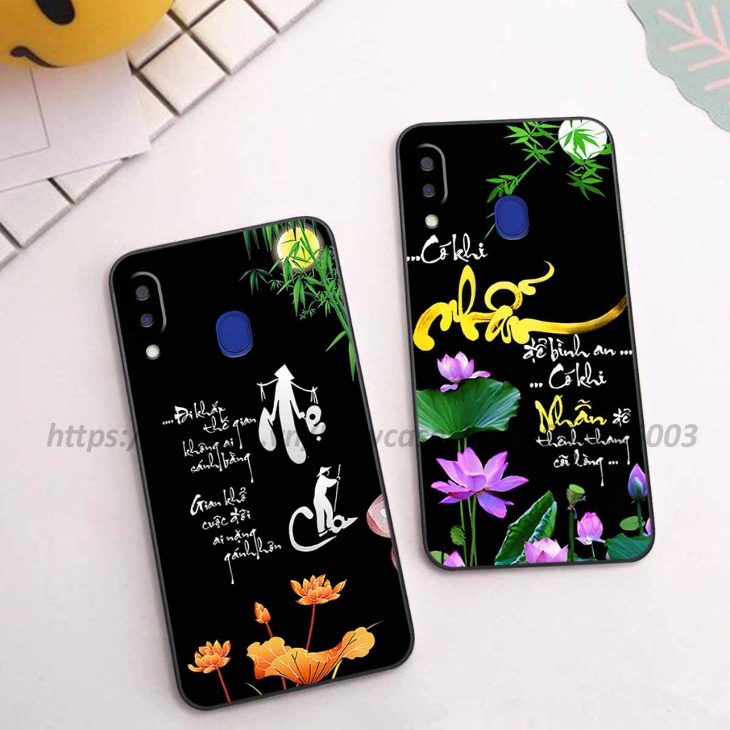 Ốp lưng Samsung M20 / M30 in hình thư pháp,tâm an vạn sự an giản dị