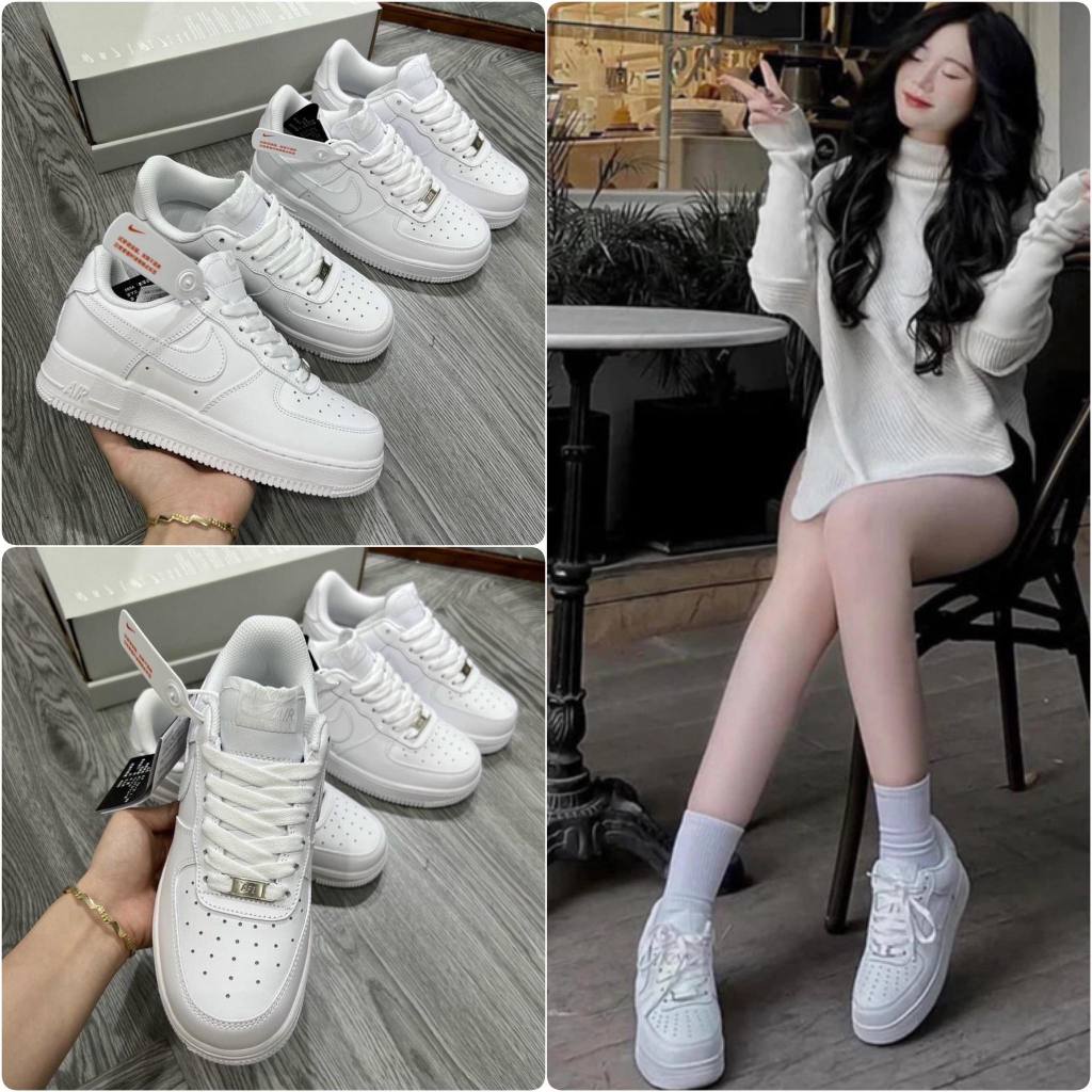Giày AF1 Trắng Nike_Air Force 1, Giày Sneaker thể thao nam nữ full size 36-43