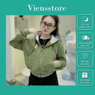 Áo khoác thun phối hình mặt cười, áo có mũ chùm cá tính VIENS STORE