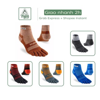 [HÀNG CHÍNH HÃNG] TẤT CHẠY TRAIL XỎ NGÓN  INJINJI TRAIL MIDWEIGHT MINI CREW