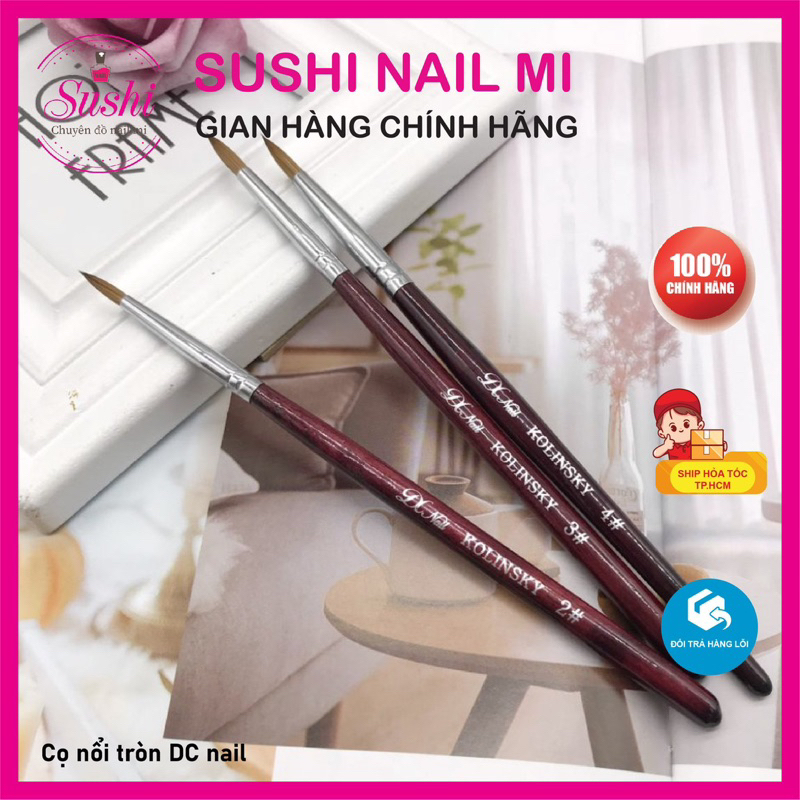 Cọ nổi tròn DC - cọ chuyên đắp hoa nặn hoa trang trí móng nail  - Sushi nail mi