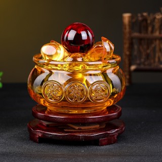    Đã Khai Quang  Bát Tụ Bảo Theo Mệnh 10cm Quả cầu để trên nhiều kích thước 