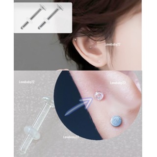 Khuyên tai Thủy Tinh trong suốt, Khuyên chống pump, khuyên giữ lỗ, khuyên ẩn