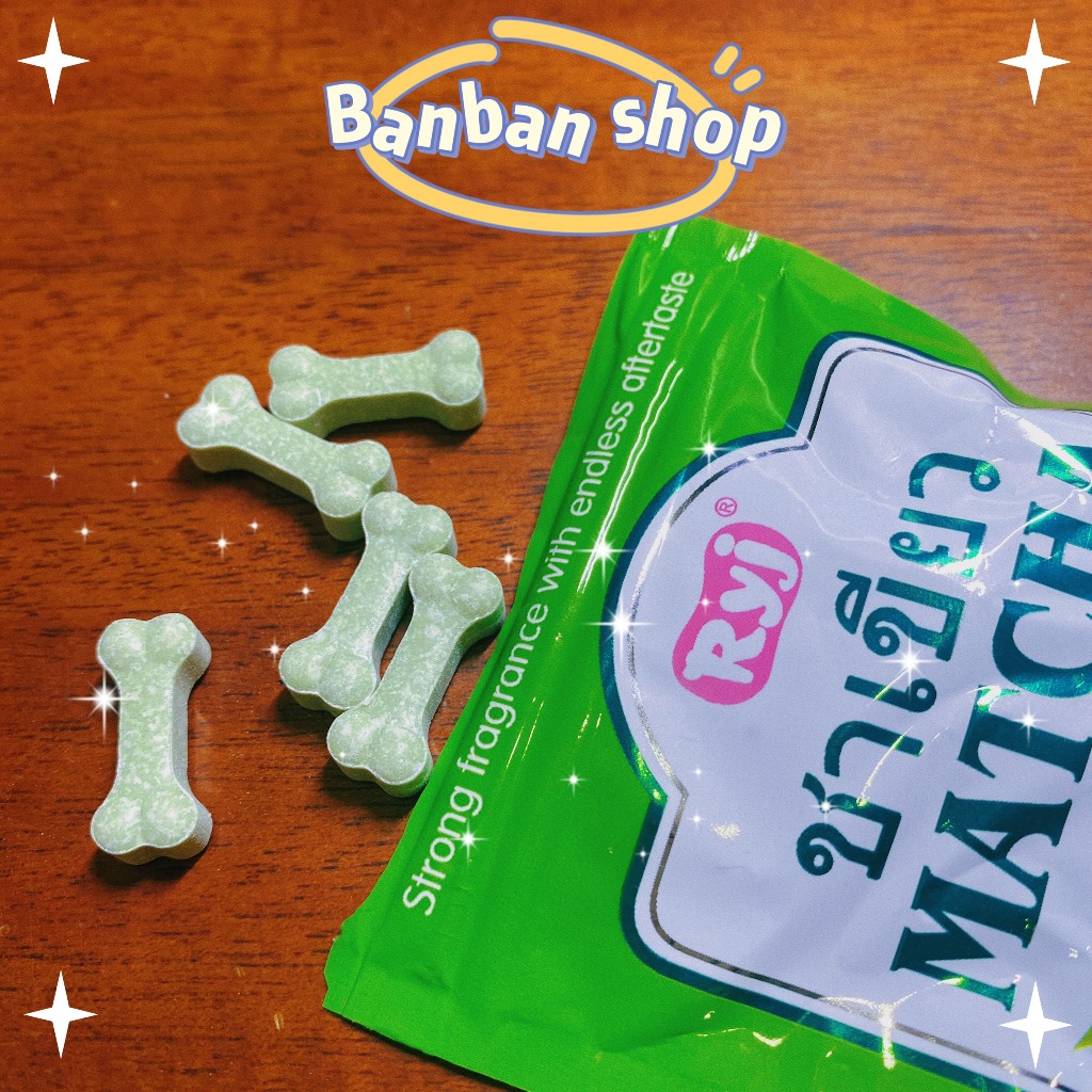 30 gói kẹo C Matcha hình xương chó gói 12gr