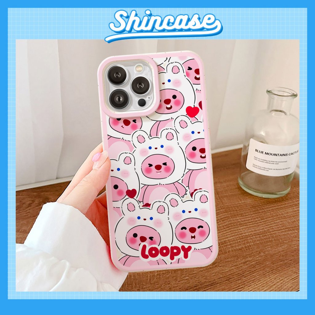 Ốp lưng điện thoại Iphone mềm chất liệu Lúa Mì Rabbit Loopy cho 6/6plus/7/8/plus/x/xs/11/12/13/14/15/pro/max/plus/promax