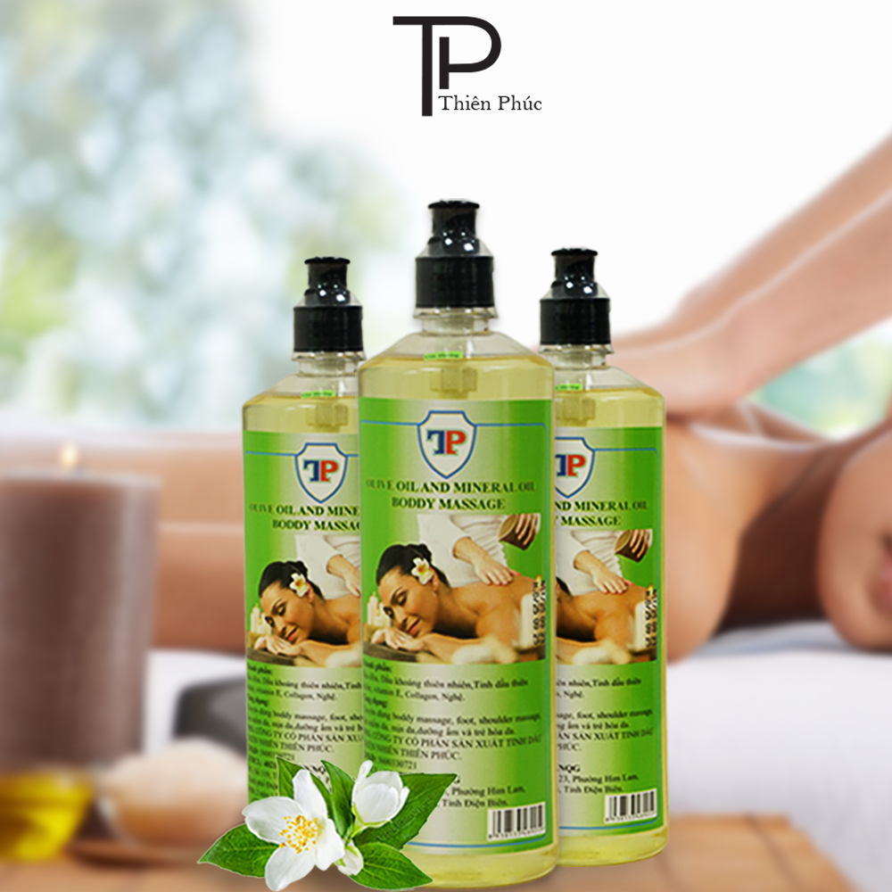 Dầu Massage thiên nhiên Olive Oil 100% dầu ô liu thương hiệu Thiên Phúc Chính Hãng ( Đủ loại mùi Hương )