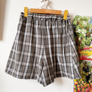 Quần short váy caro Nhật