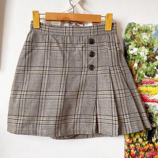 Quần short váy caro Nhật