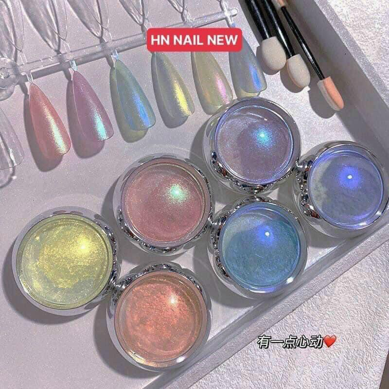 Sét 6 hũ tráng gương ngọc trai