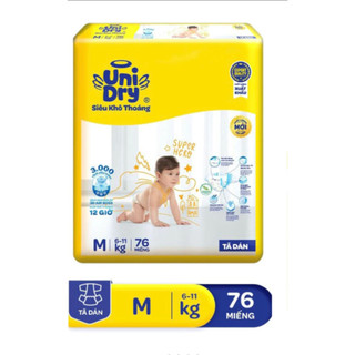 Hcm - chính hãng - tã dán unidry m76 cho bé từ 6-11kg - date luôn mới