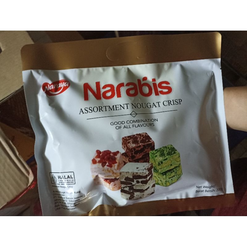 kẹo nougat mix 4 vị Narabis Indonesia gói 200g